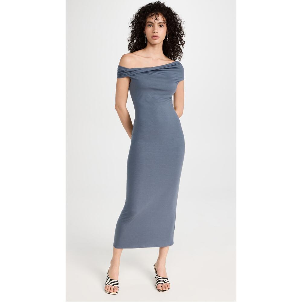 New Reformation Jamen Knit Dress in Flint Women's Size L